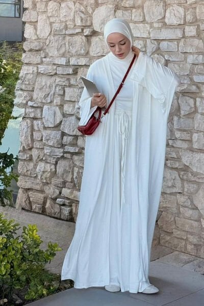 Ekru Viskon Üçlü Takım