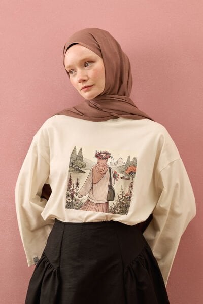 Gül Kurusu Pamuk Şal