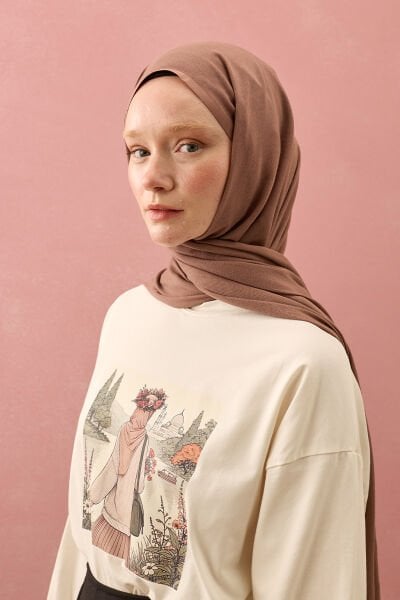 Gül Kurusu Pamuk Şal