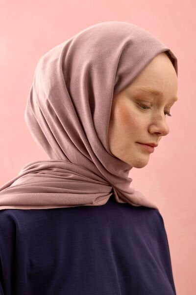 Soft Lila Pamuk Şal