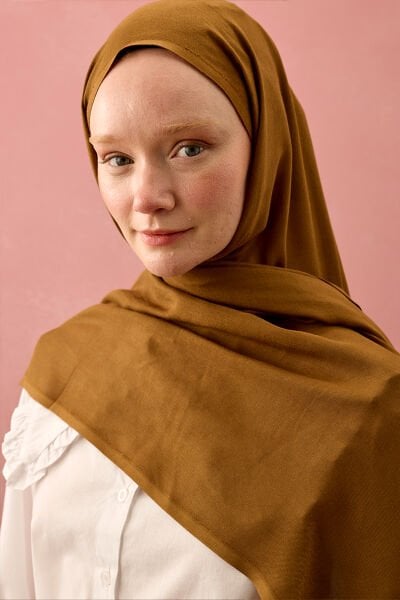 Camel Pamuk Şal