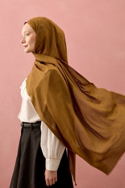 Camel Pamuk Şal