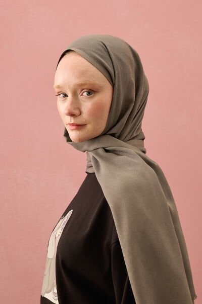 Duman Gri Pamuk Şal