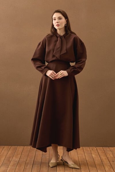 Acı Kahve Krep Kloş Etek