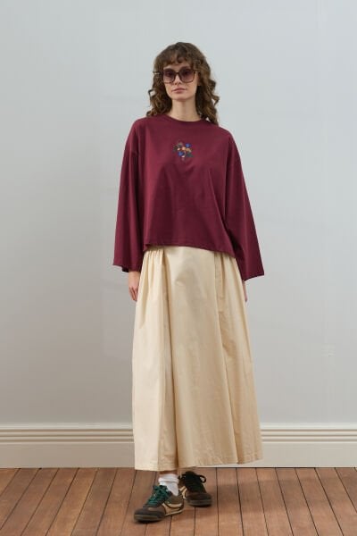 Tereyağ Sarısı Pile Detay Etek