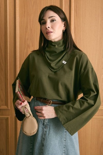 Haki Fularlı Body
