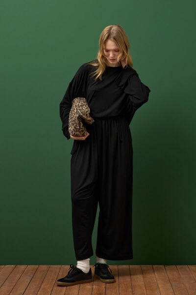 Siyah Oysho Relax Takım