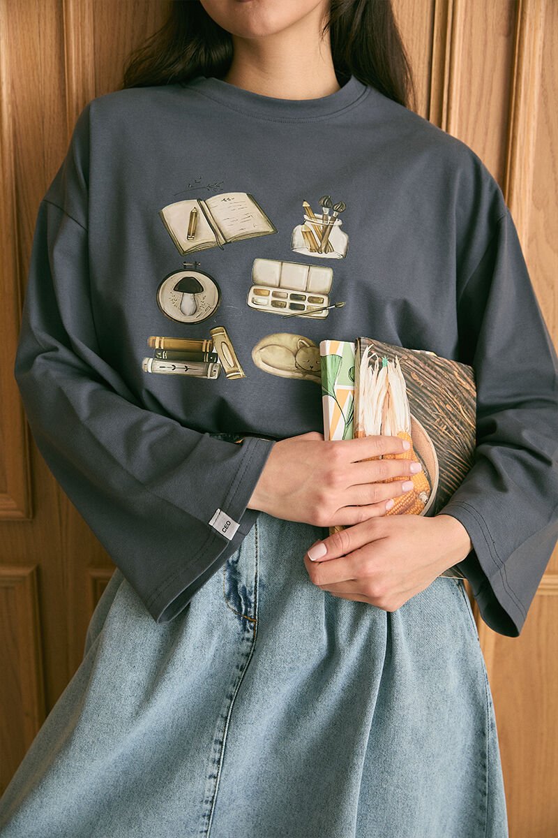 Antrasit Kitap Baskılı Basic Body