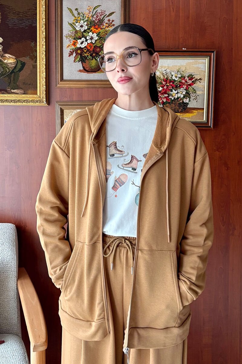 Karamel 3 İplik Basic Hırka