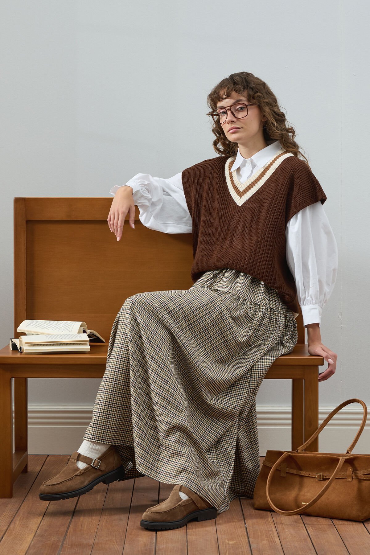 Acı Kahve V Yaka Süveter