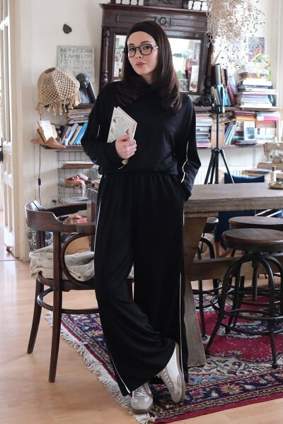 Siyah Oysho Biyeli Takım