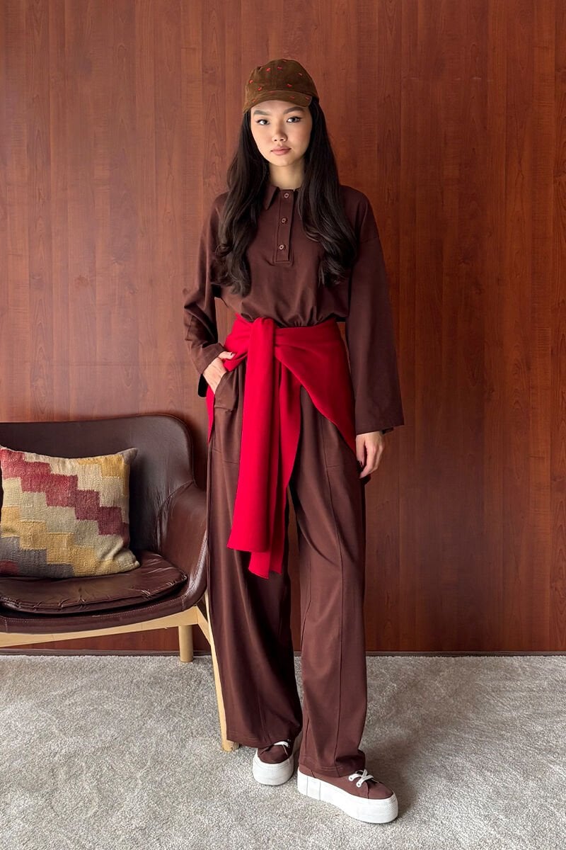 Acı Kahve Suprem Şalvar Takım