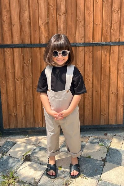 Vizon Duck Keten Salopet Çocuk Tulum