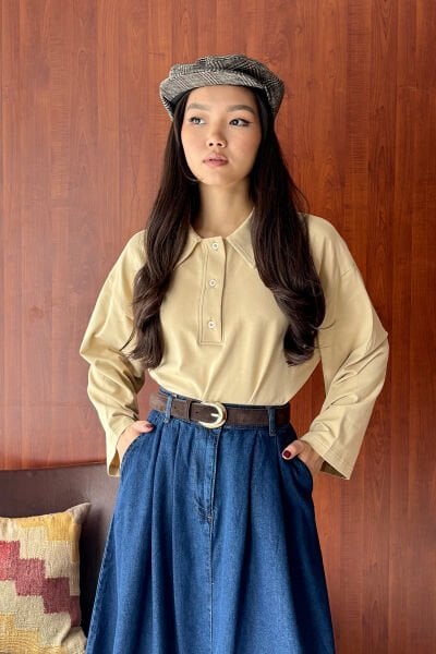 Bej Süprem Polo Yaka Body