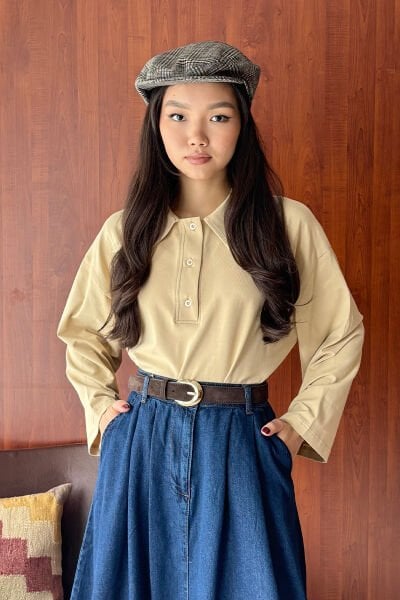 Bej Süprem Polo Yaka Body