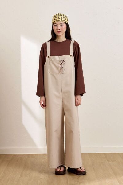 Krem Keten Salopet Tulum & Acı Kahve Body Takım