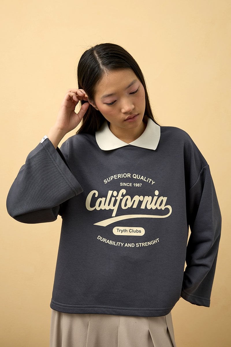 Antrasit California Baskılı 3 İp Body