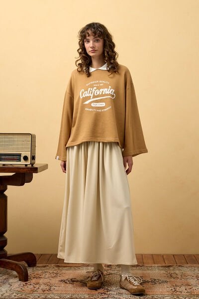 Karamel California Baskılı 3 İp Body