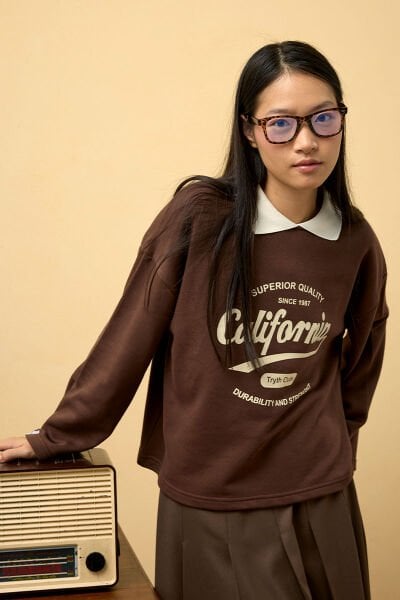 Çikolata California Baskılı 3 İp Body