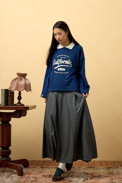 İndigo California Baskılı 3 İp Body