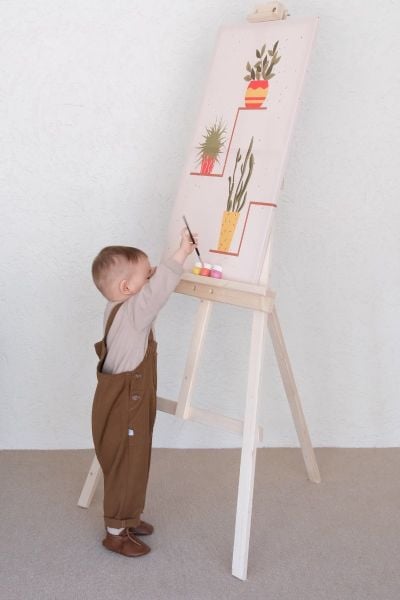 Çocuk Acı Kahve Duck Keten Tulum