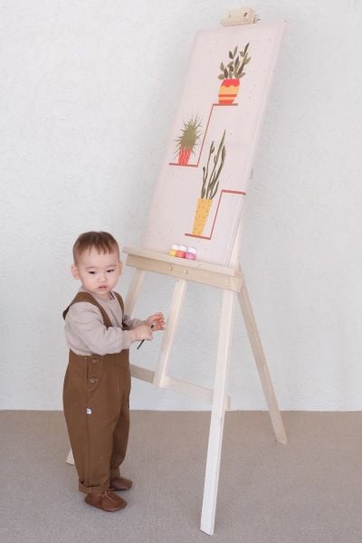 Çocuk Acı Kahve Duck Keten Tulum