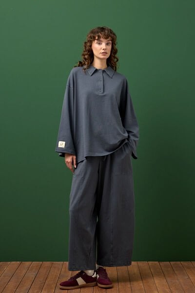 Antrasit Suprem Şalvar Takım